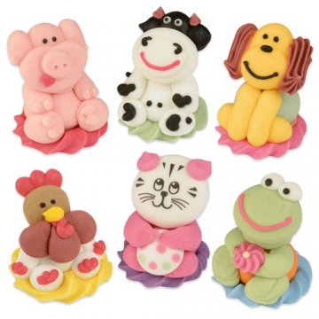 DECORAZIONE ZUCCHERO ANIMALI DOMESTICI 3D