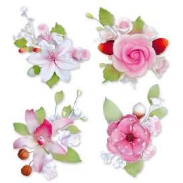 BOUQUET ROSA FRUTTA H 12 PZ 10