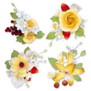 BOUQUET GIALLO FRUTTA H 12 PZ 10