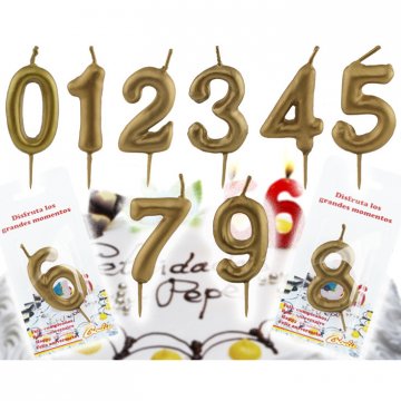 NUMERI DI CERA ORO PZ 1