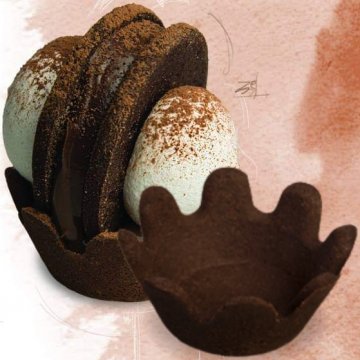 TARTELLETTE FIORE FROLLA Ø45 CACAO PZ 144