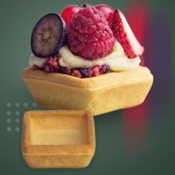 TARTELLETTE FROLLA QUADRATE MIGNON  NTL 45X45 PZ 250