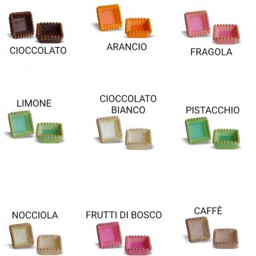 TARTELLETTE MIGNON GLASSATE QUADRATE 200 PZ