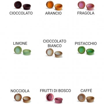 TARTELLETTE MIGNON GLASSATE TONDE 200 PZ