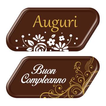 TARGHETTE AUGURI/BUON COMPLEANNO PZ 72